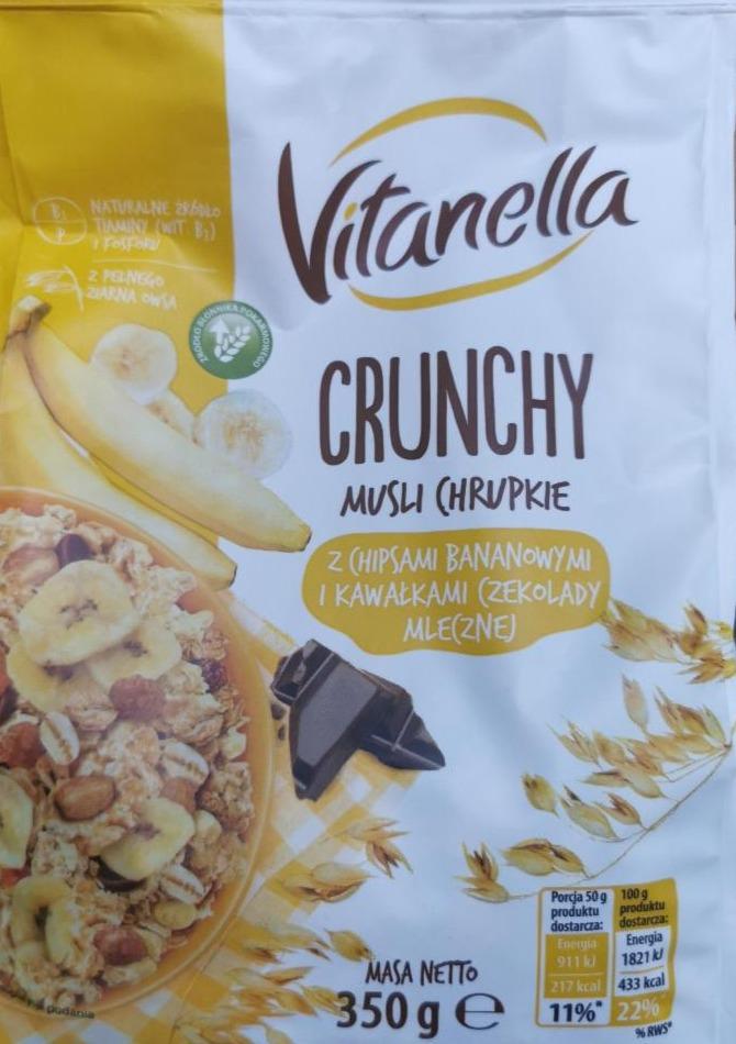 Zdjęcia - Musli Chrupkie crunchy - bananowe Vitanella