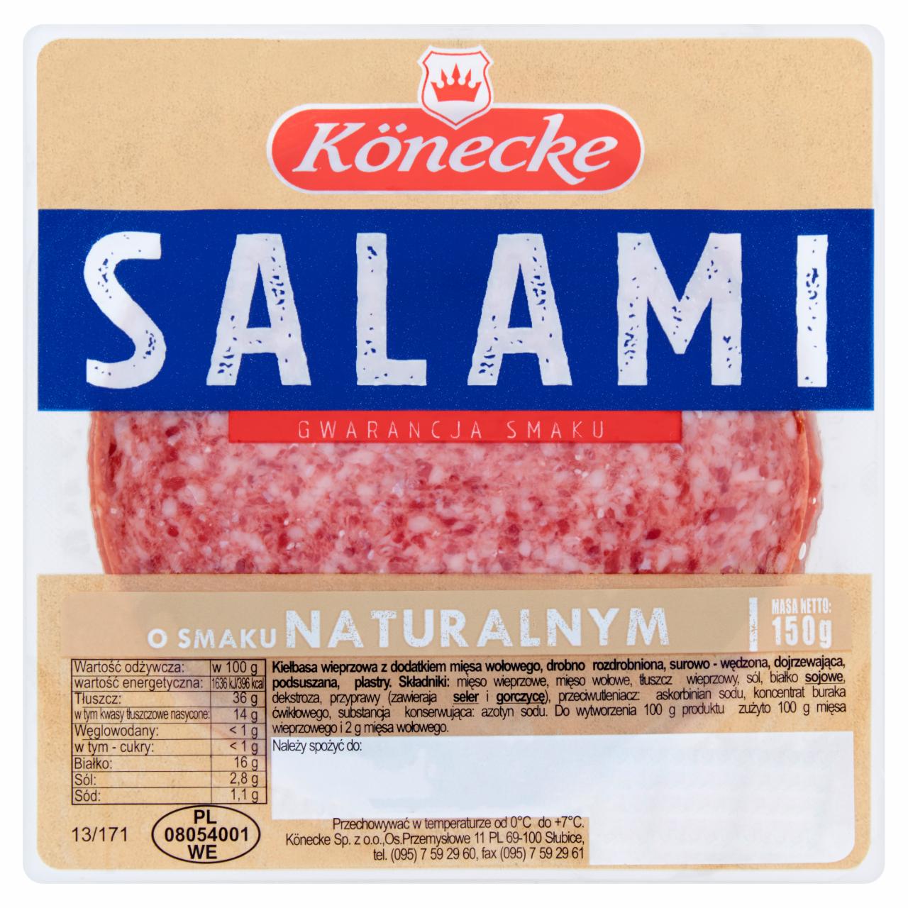Zdjęcia - Könecke Salami o smaku naturalnym 150 g
