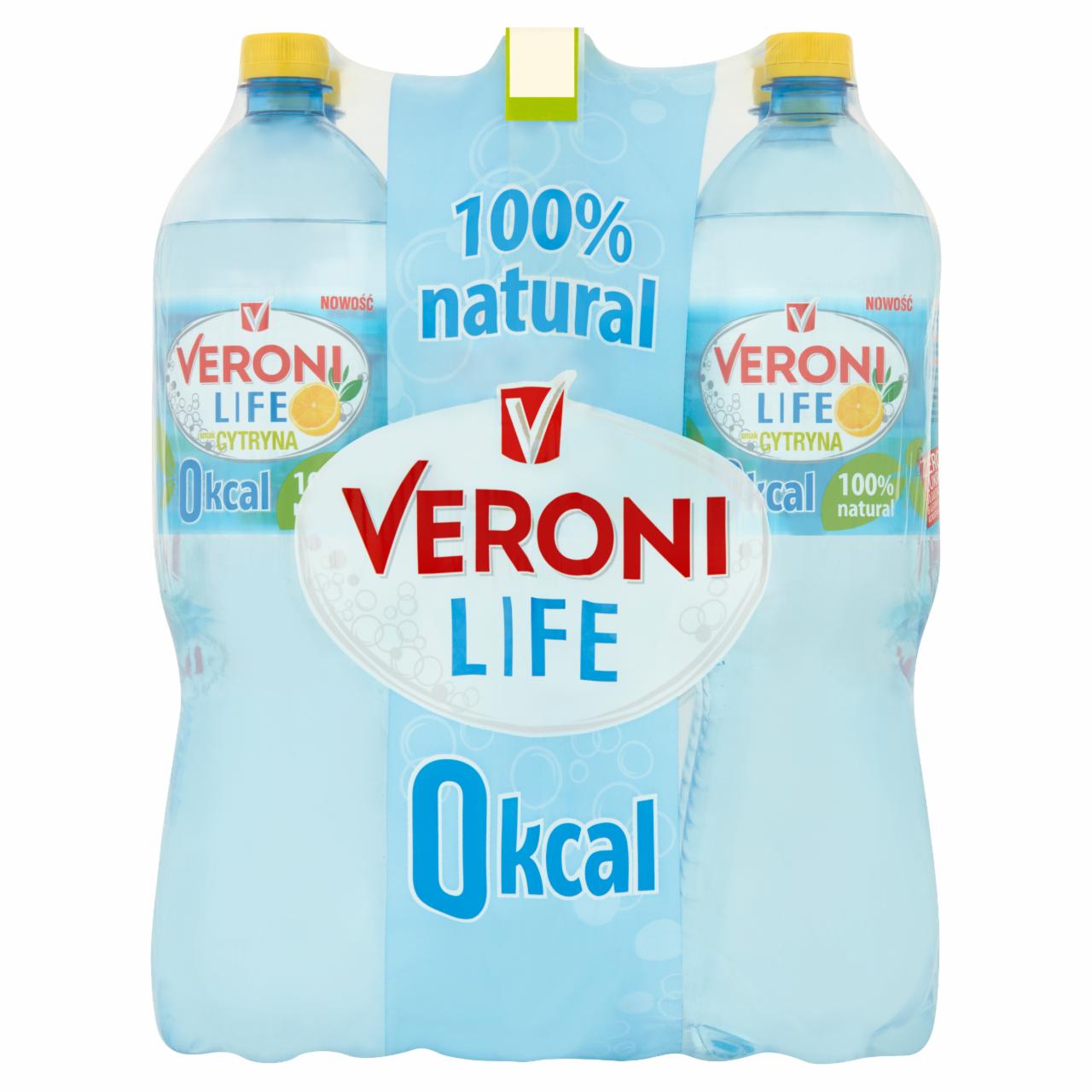 Zdjęcia - Veroni Life Napój gazowany smak cytryna 6 x 1,5 l