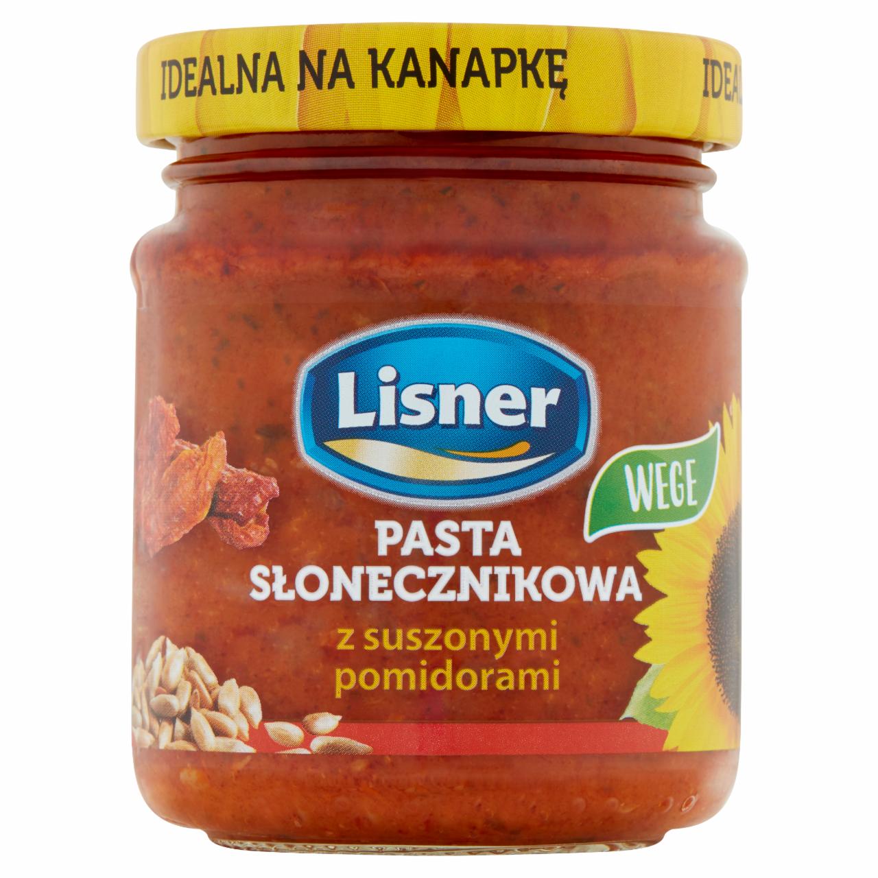 Zdjęcia - Lisner Pasta słonecznikowa z suszonymi pomidorami 110 g