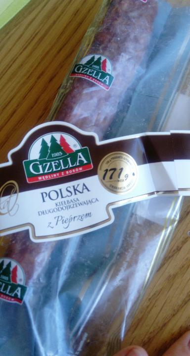 Zdjęcia - Polska kiełbasa długodojrzewająca z pieprzem - Gzella