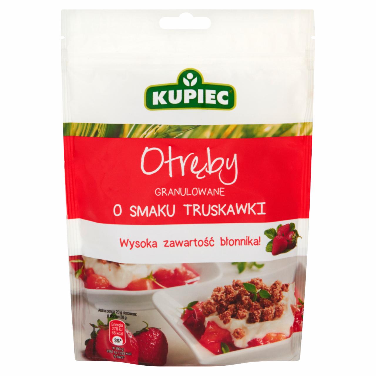 Zdjęcia - Kupiec Otręby granulowane o smaku truskawki 120 g