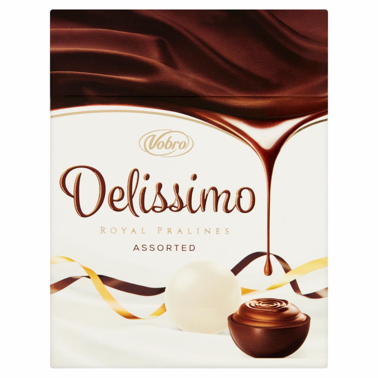 Zdjęcia - Vobro Delissimo Praliny z czekolady nadziewane kremem mlecznym i kakaowym 208 g