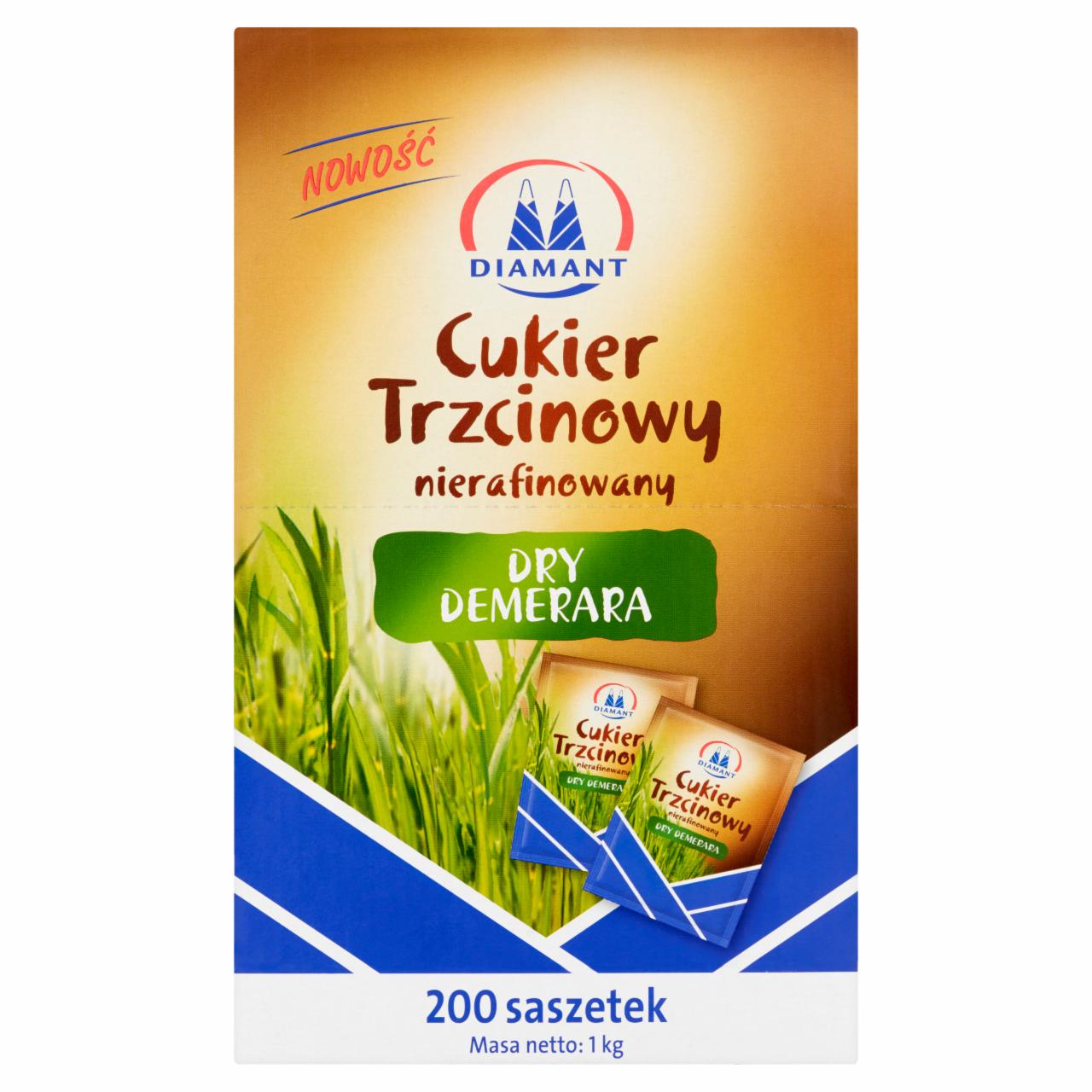 Zdjęcia - Diamant Dry Demerara Cukier trzcinowy nierafinowany 1 kg (200 sztuk)