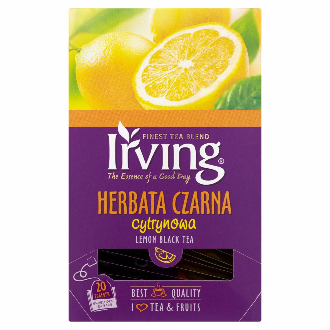 Zdjęcia - Irving Herbata czarna cytrynowa 30 g (20 torebek)