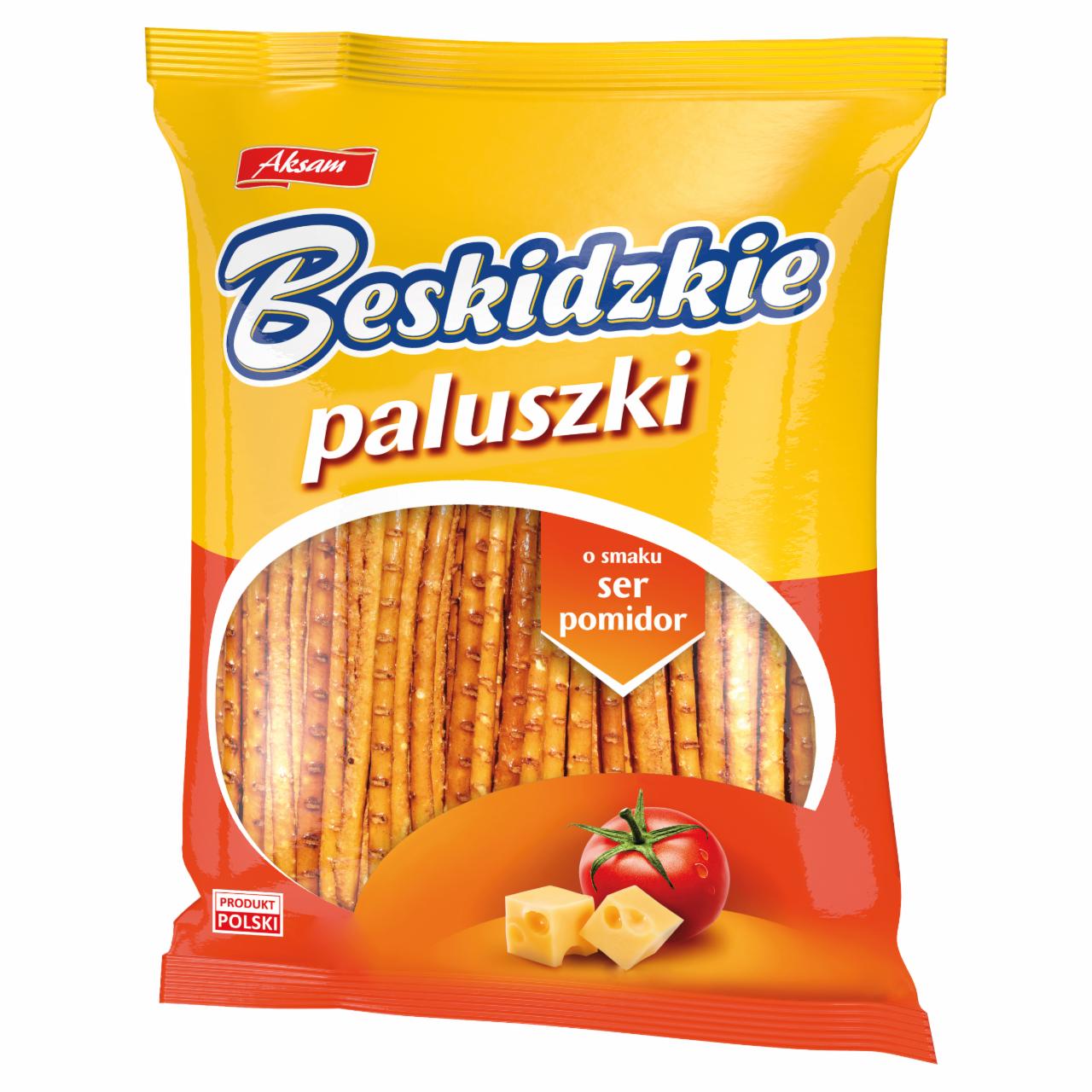 Zdjęcia - Aksam Beskidzkie Paluszki o smaku ser pomidor 210 g