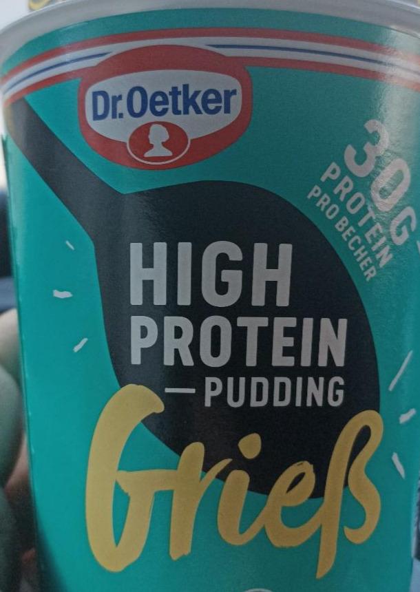 Zdjęcia - griess high protein pudding dr oetker