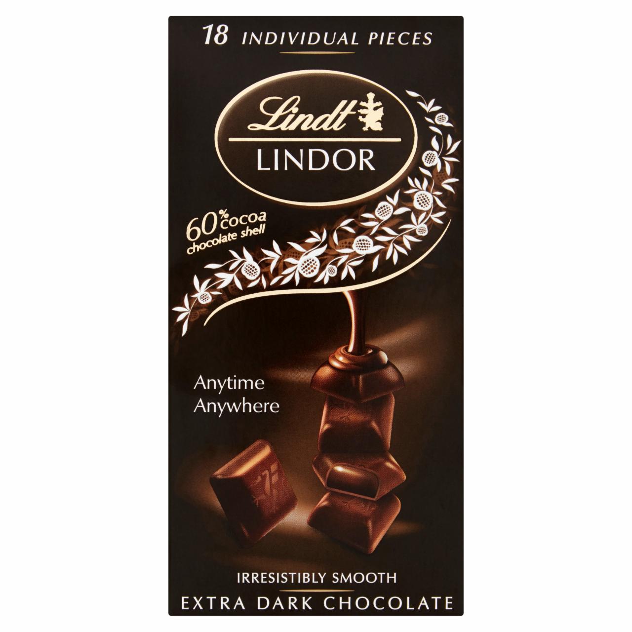 Zdjęcia - Lindt Lindor Szwajcarska czekolada gorzka z nadzieniem 100 g