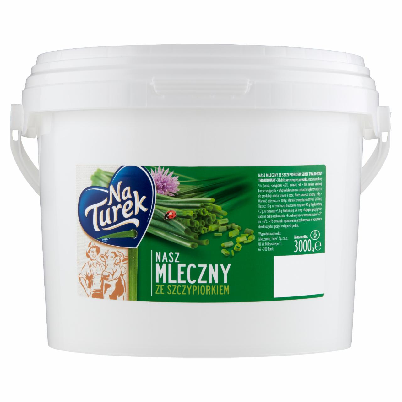 Zdjęcia - NaTurek Nasz Mleczny ze szczypiorkiem Serek twarogowy 3000 g