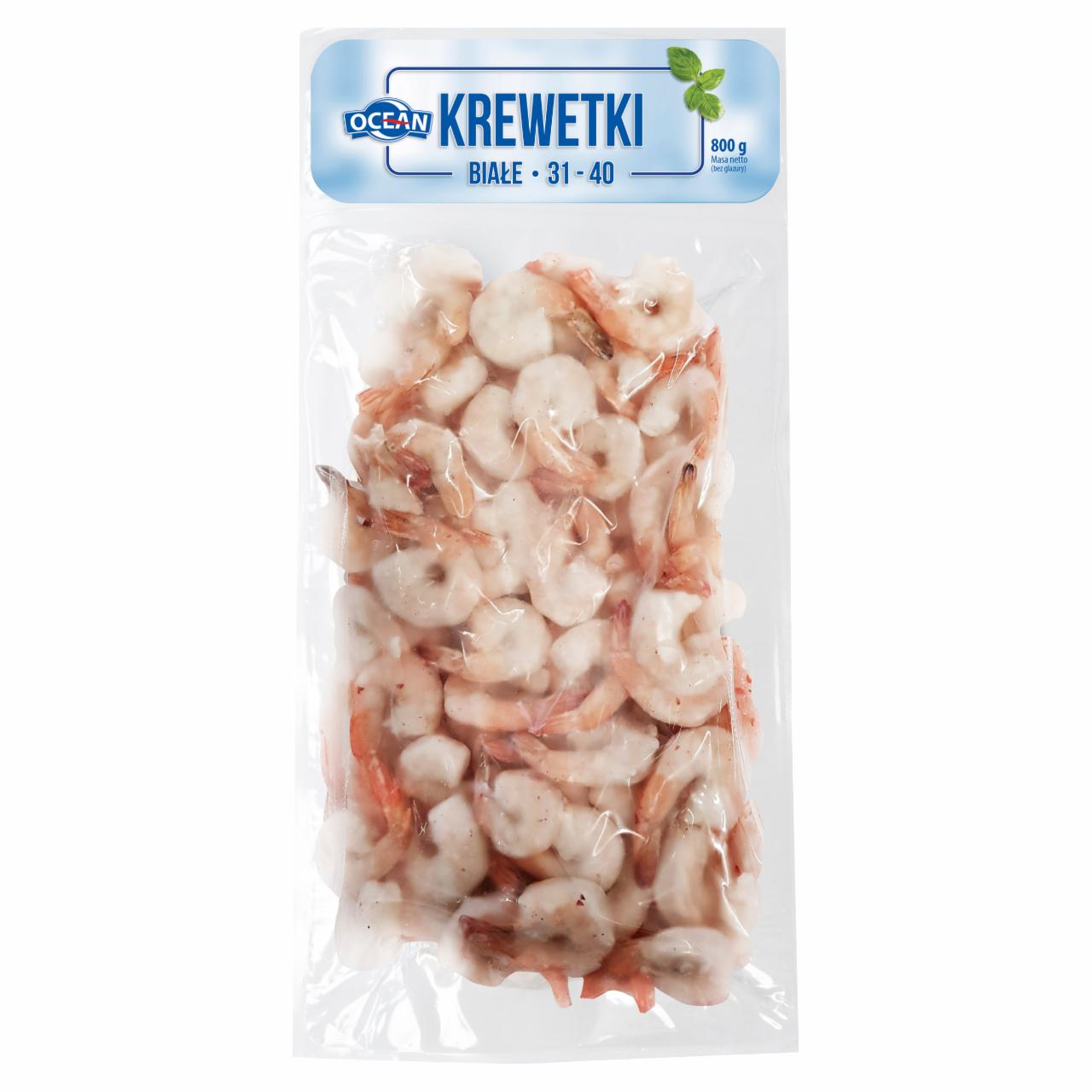 Zdjęcia - Ocean Krewetki blanszowane białe 31-40 sztuk/lb 800 g