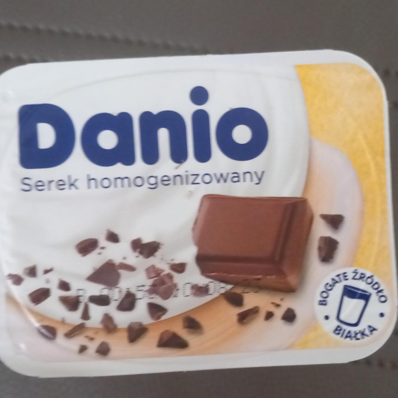 Zdjęcia - Danio Serek homogenizowany z kawałkami czekolady 130 g