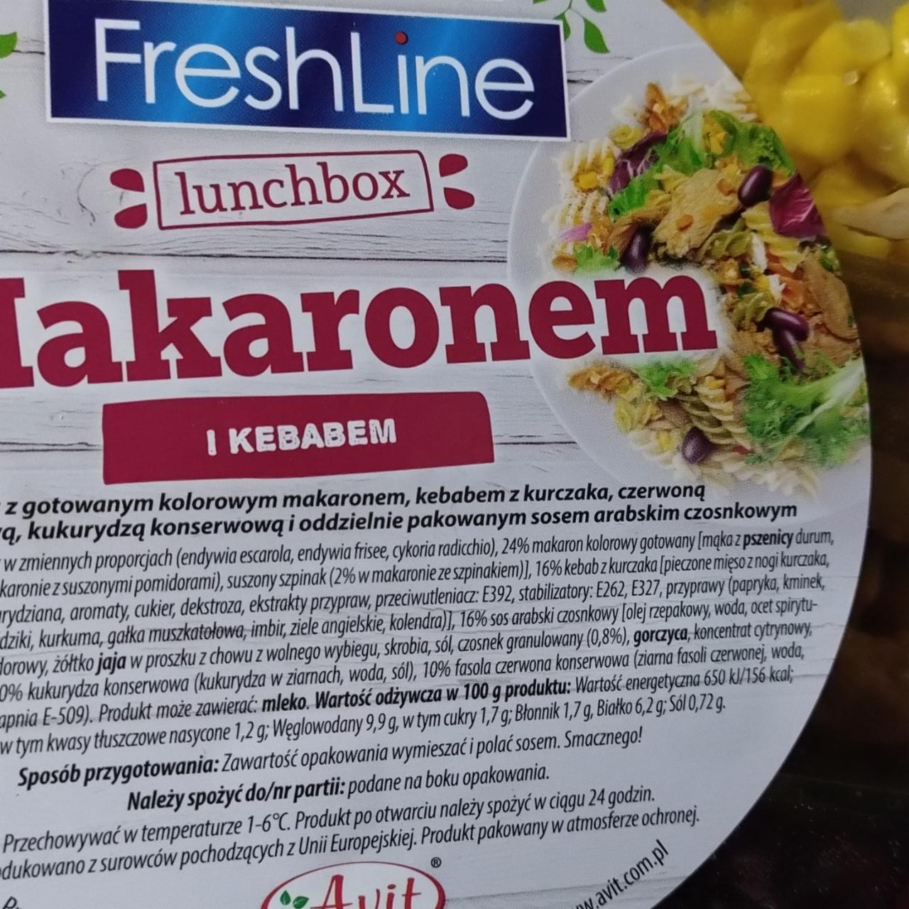 Zdjęcia - Lunchbox z Makaronem i kebabem FreshLine