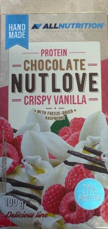 Zdjęcia - czekolada nutlove Cripsy Vanilla Allnutrition