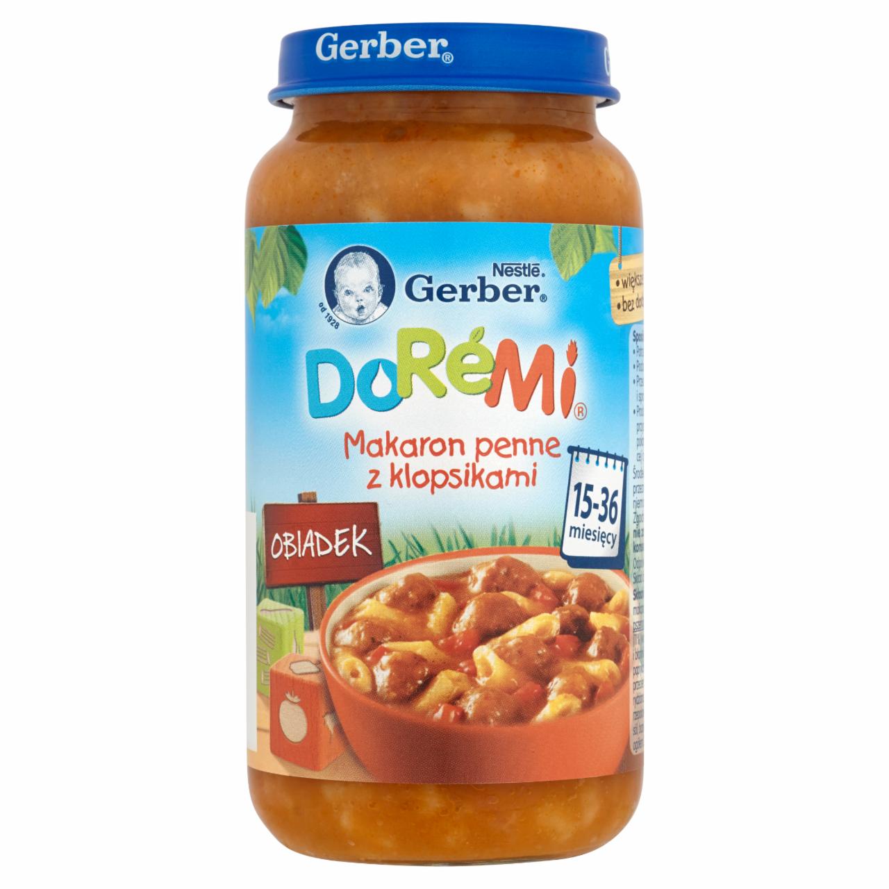 Zdjęcia - Gerber DoReMi Obiadek Makaron penne z klopsikami 15-36 miesięcy 250 g