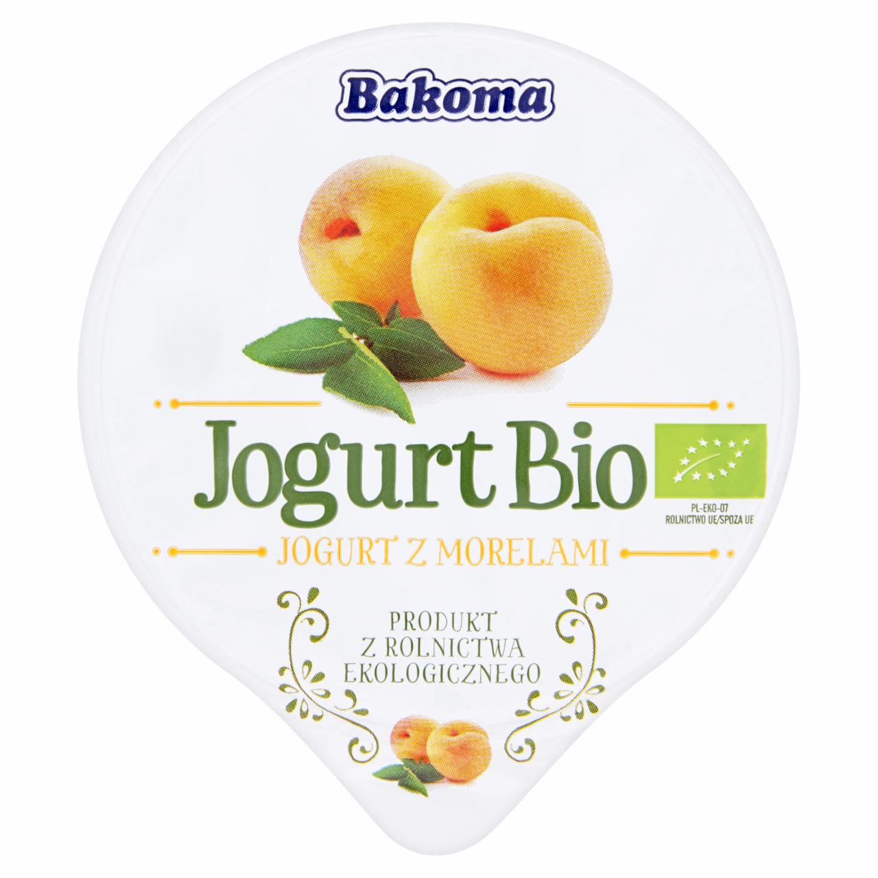 Zdjęcia - Jogurt Bio z morelami Bakoma