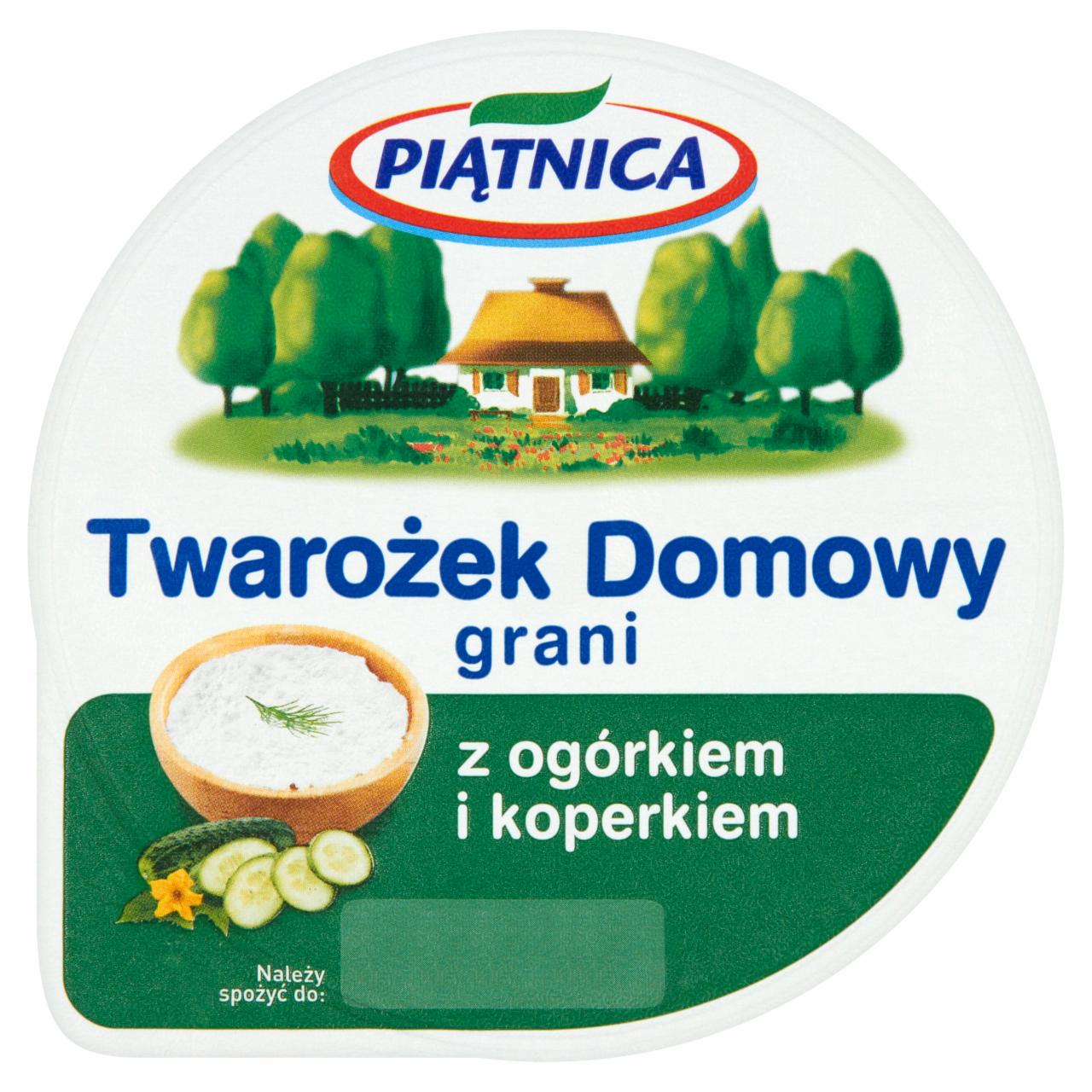 Zdjęcia - Piątnica Twarożek Domowy grani z ogórkiem i koperkiem 150 g