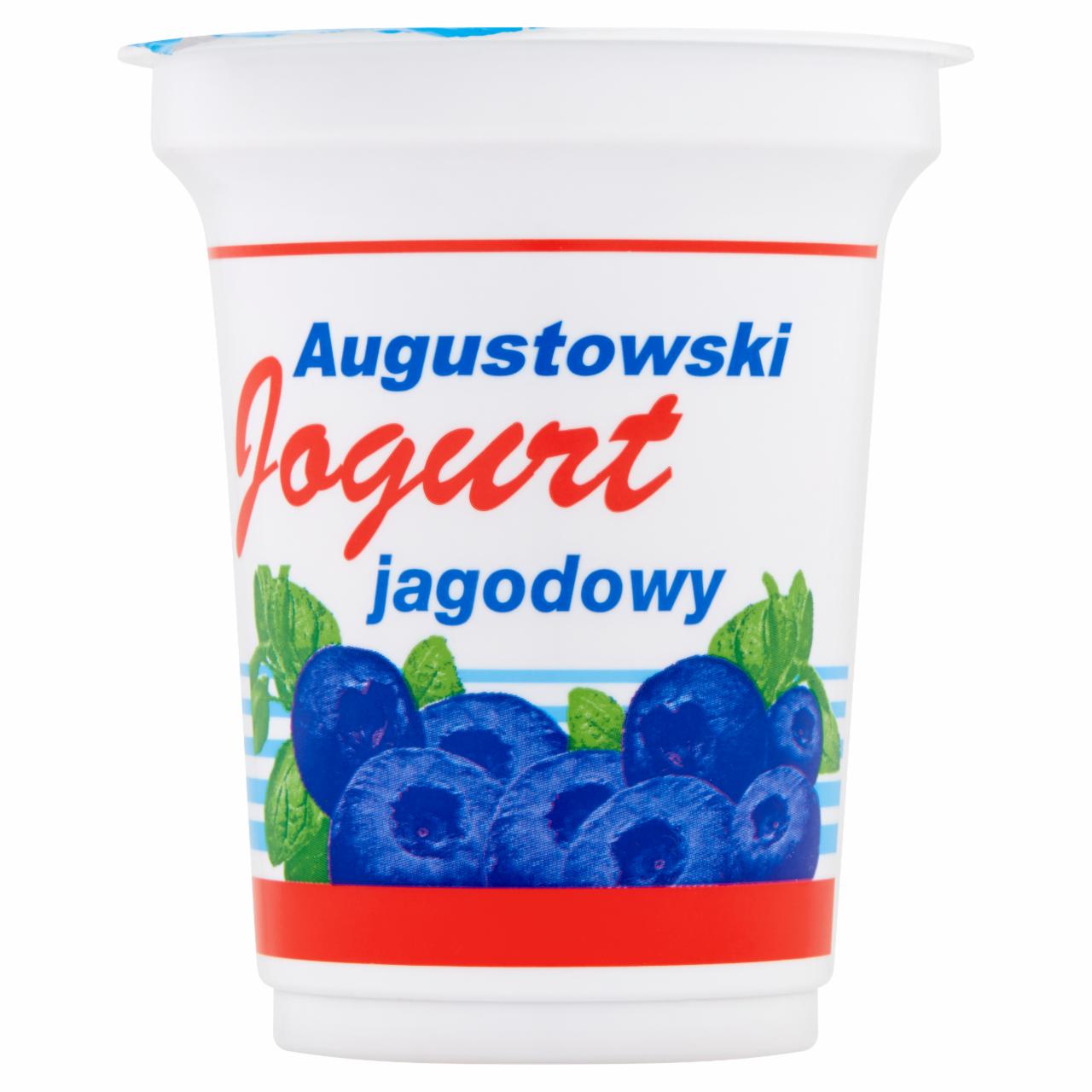 Zdjęcia - Augustowski jogurt jagodowy Mlekpol