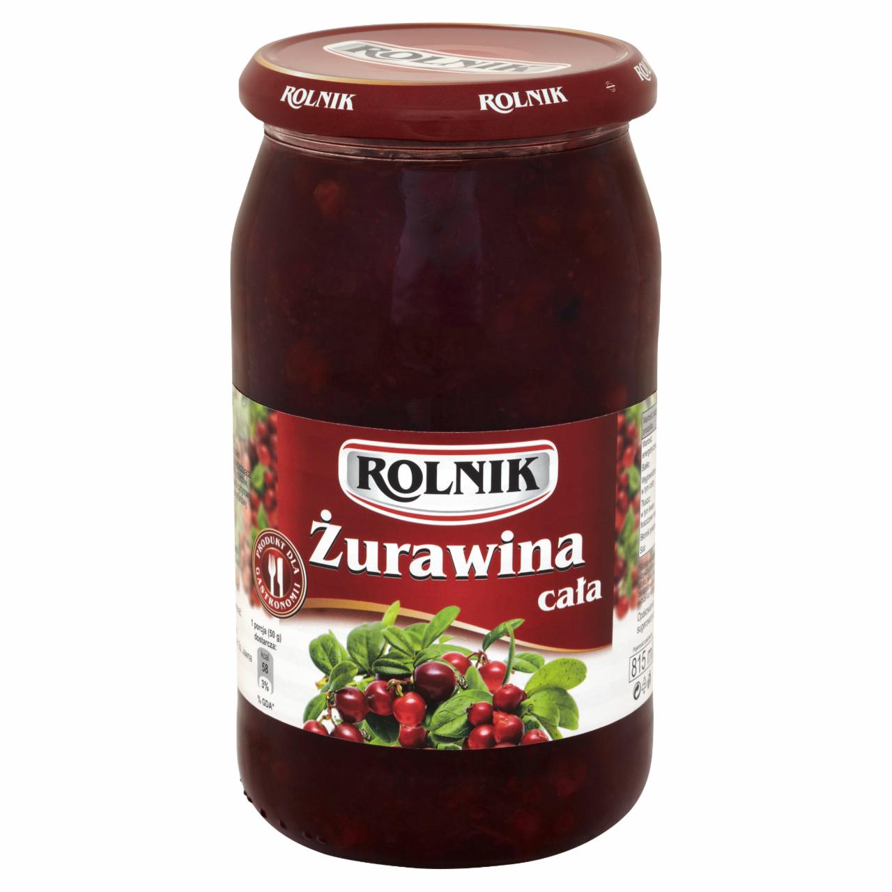 Zdjęcia - Rolnik Żurawina cała 820 g