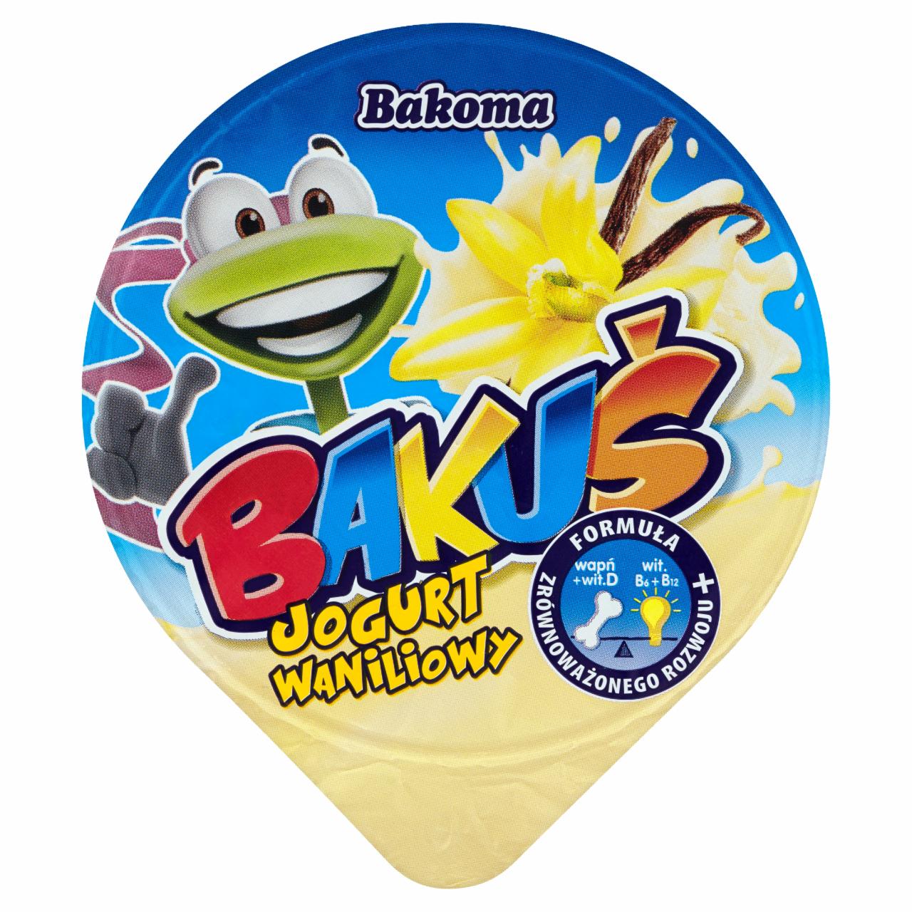 Zdjęcia - Bakoma Bakuś Jogurt waniliowy 100 g