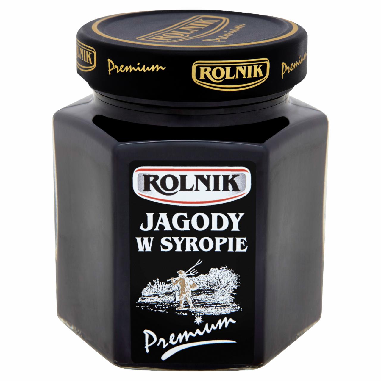 Zdjęcia - Rolnik Premium Jagody w syropie 320 g