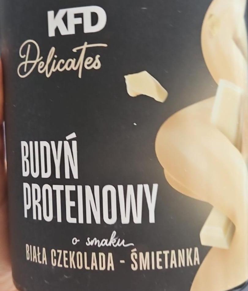 Zdjęcia - Budyń proteinowy o smaku białej czekolady i śmietanki KFD Delicates