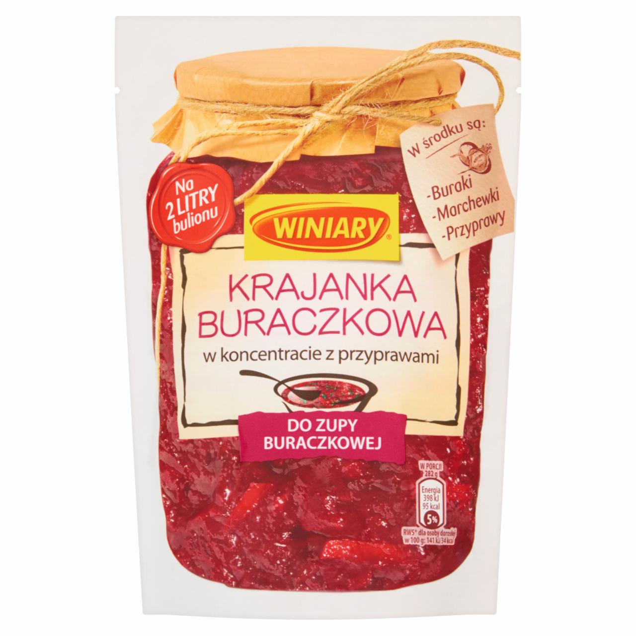 Zdjęcia - Winiary Krajanka buraczkowa w koncentracie z przyprawami do zupy buraczkowej 250 g