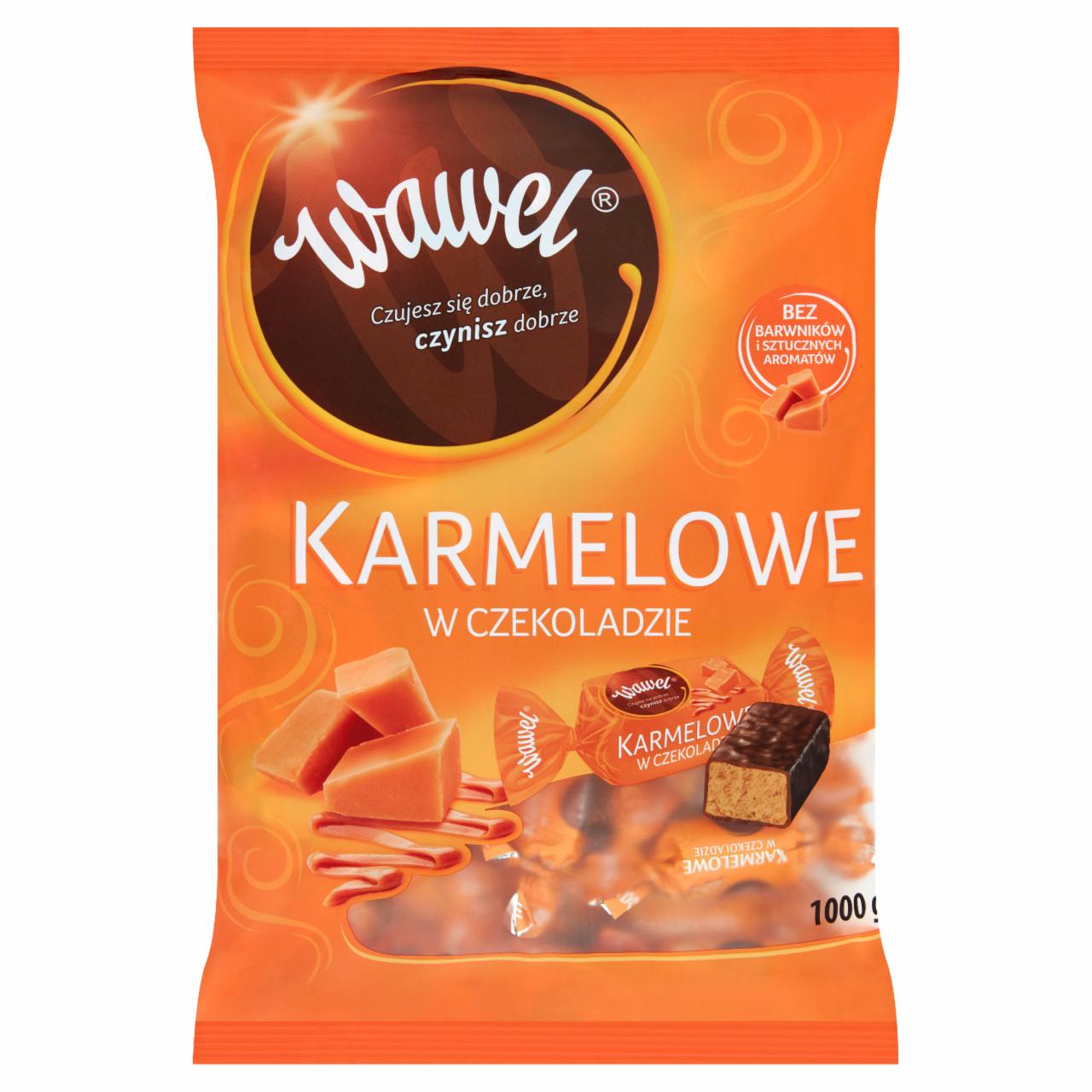 Zdjęcia - Wawel Karmelowe w czekoladzie Cukierki z czekoladą mleczną 1000 g