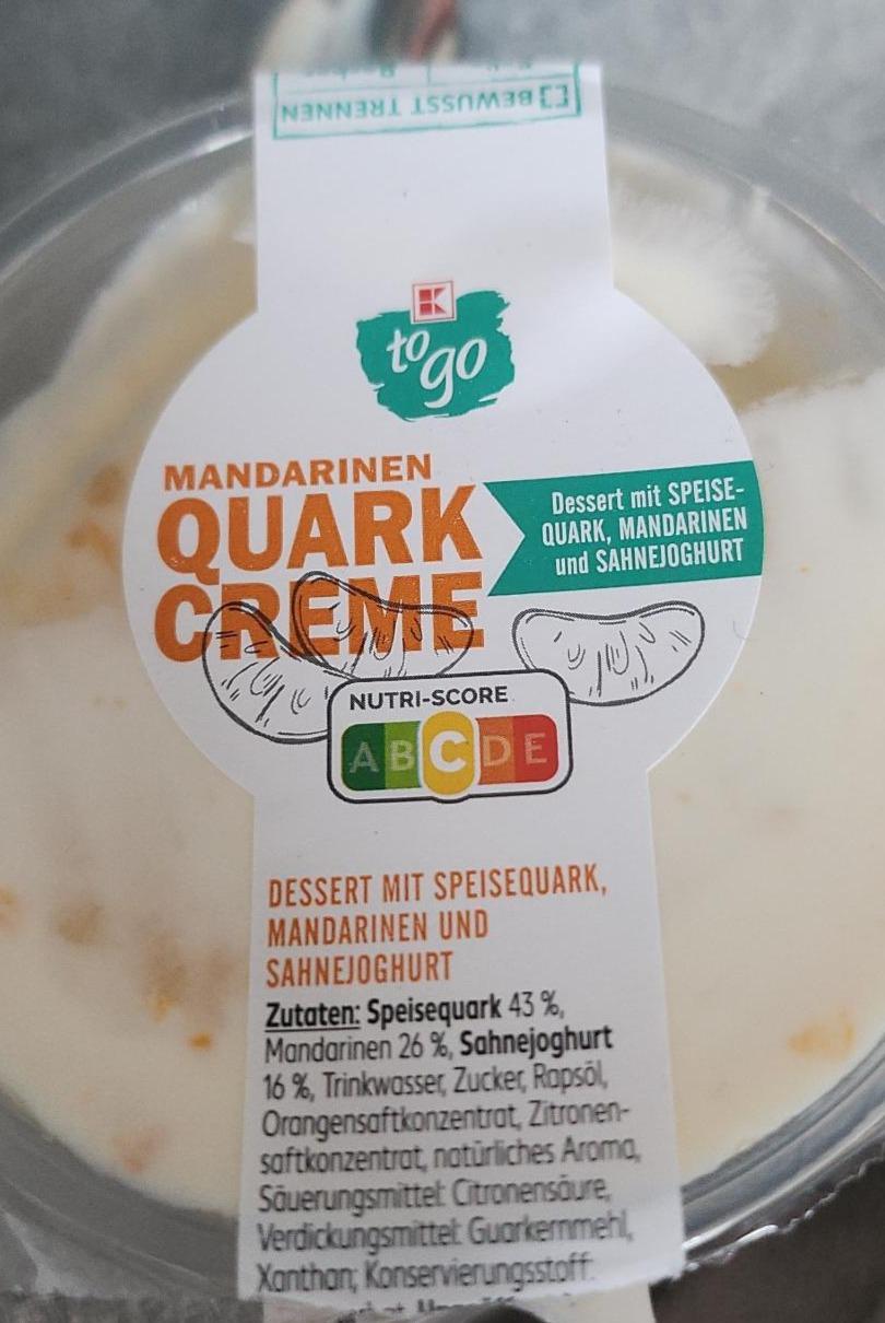 Zdjęcia - Jogurt quark o smaku mandarynek K-to go