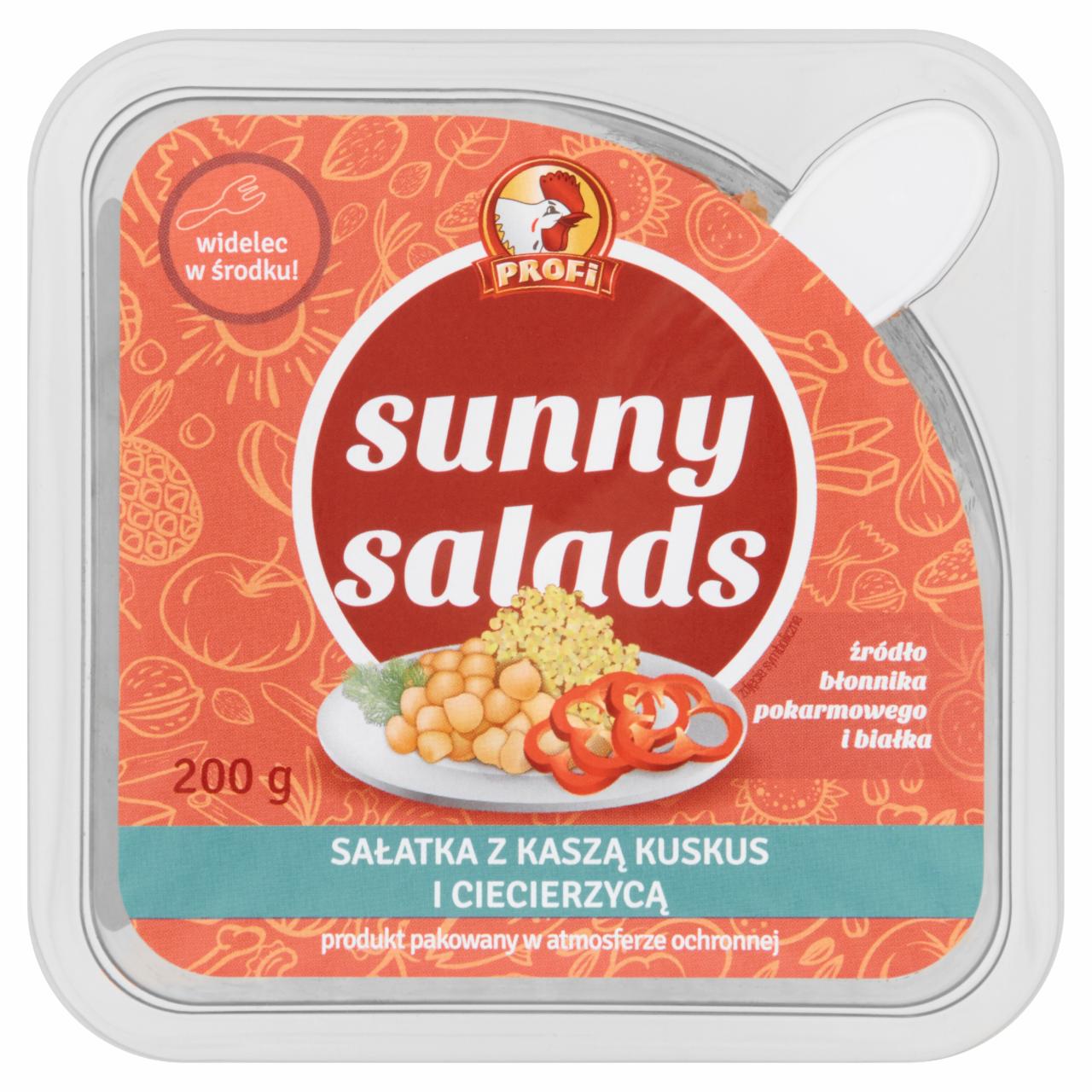 Zdjęcia - Profi Sunny Salads Sałatka z kaszą kuskus i ciecierzycą 200 g