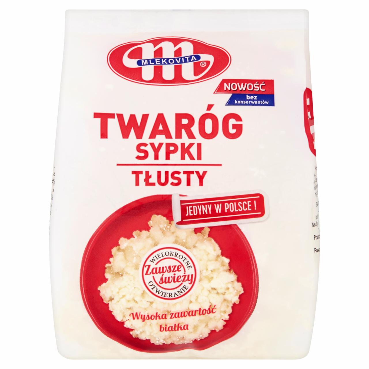 Zdjęcia - Mlekovita Twaróg sypki tłusty 500 g