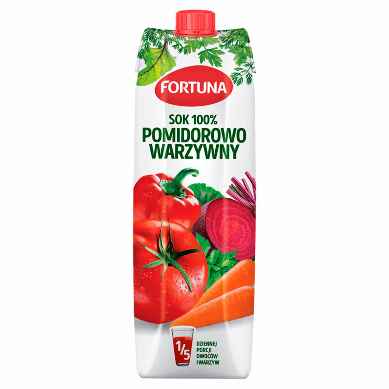 Zdjęcia - Fortuna Sok 100% pomidorowo warzywny 1 l