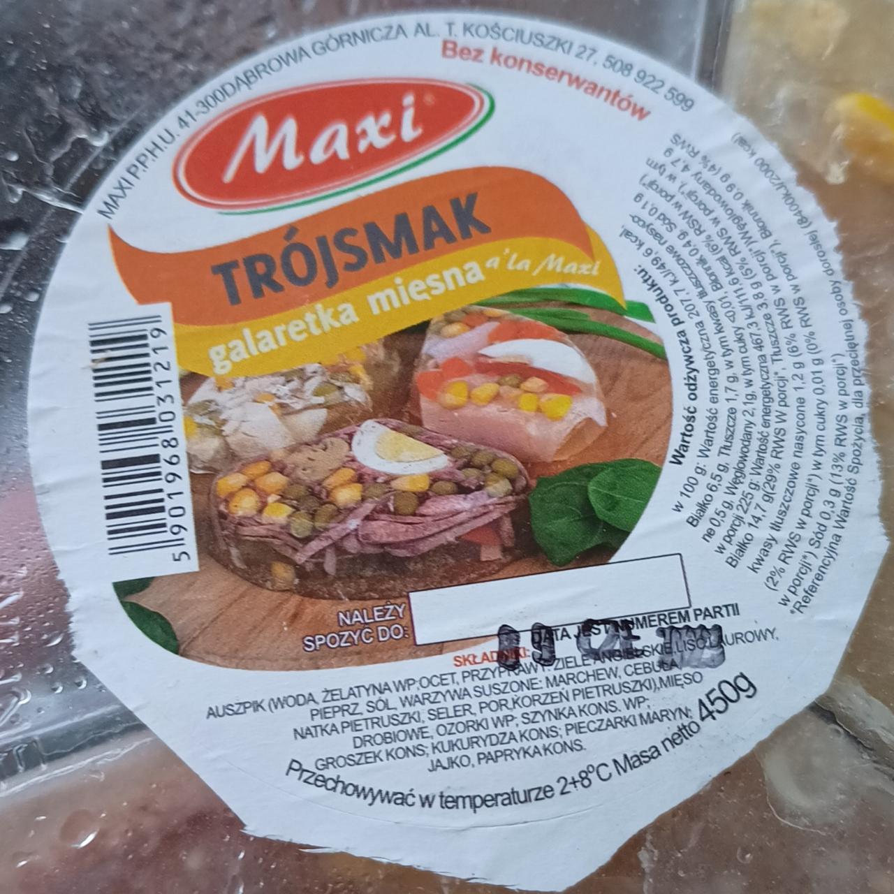 Zdjęcia - Galaretka mięsna Trójsmak Maxi