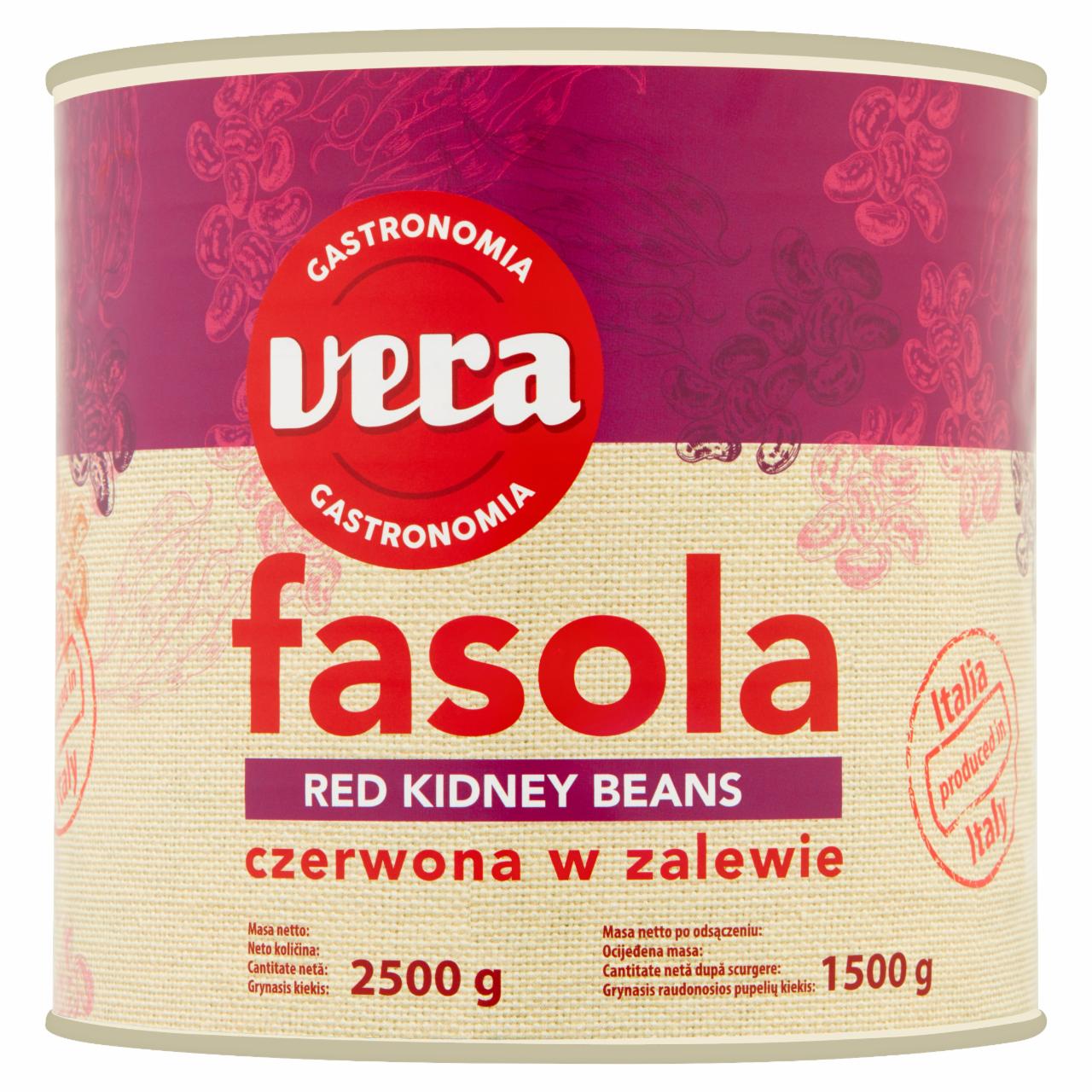 Zdjęcia - Vera Gastronomia Fasola czerwona w zalewie 2500 g