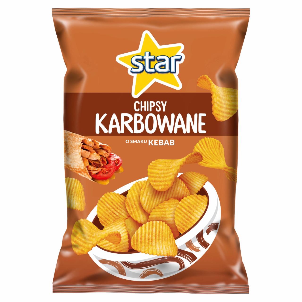 Zdjęcia - Star Chipsy karbowane o smaku kebab 130 g