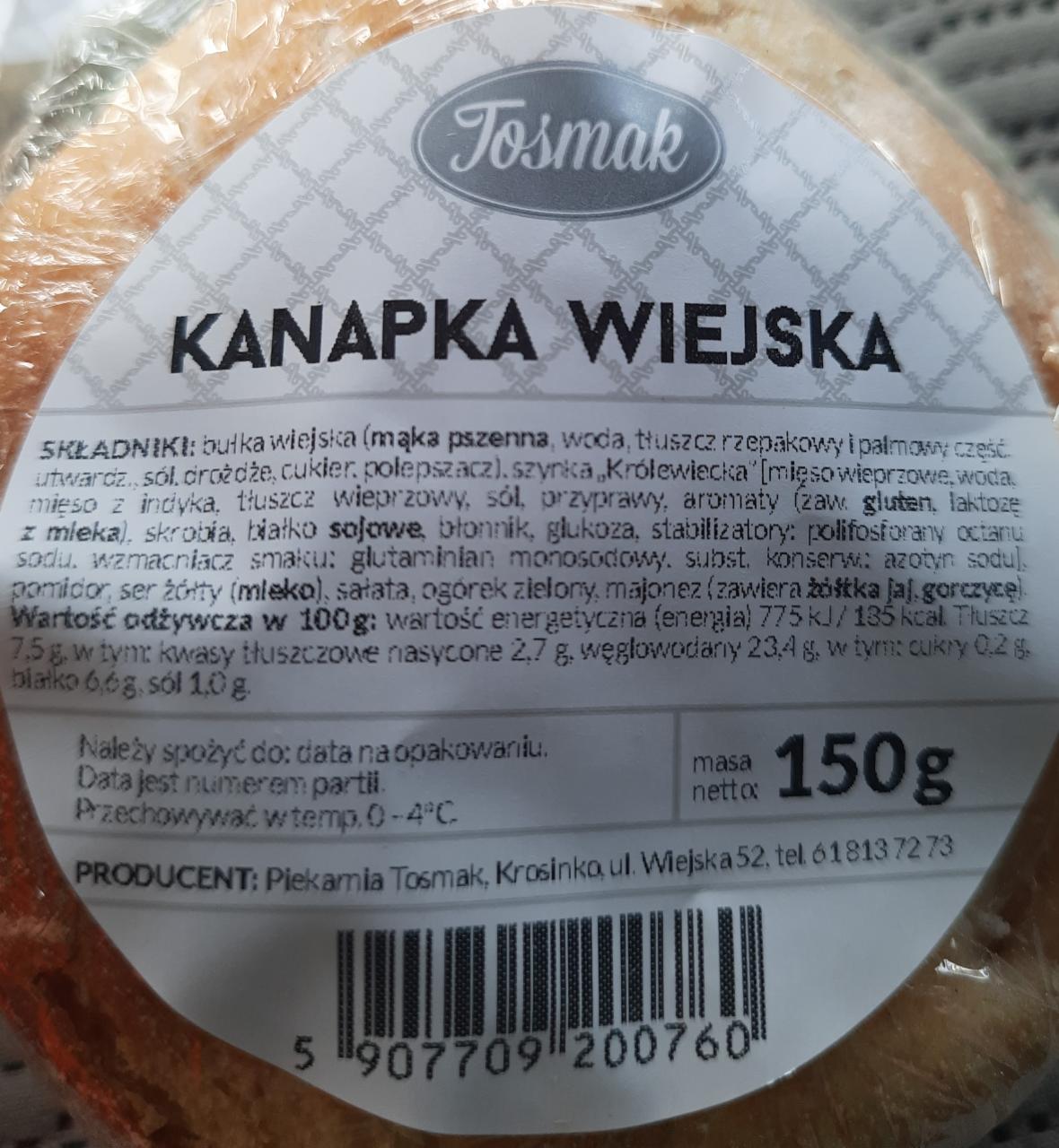 Zdjęcia - Kanapka wiejska Tosmak