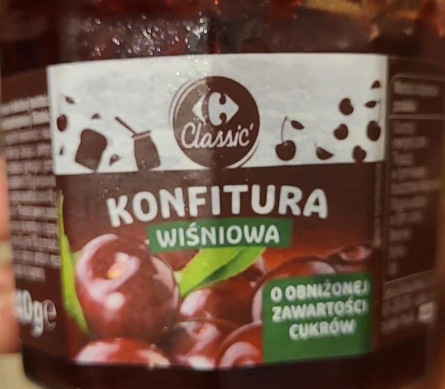 Zdjęcia - konfitura wiśniowa Carrefour Classic