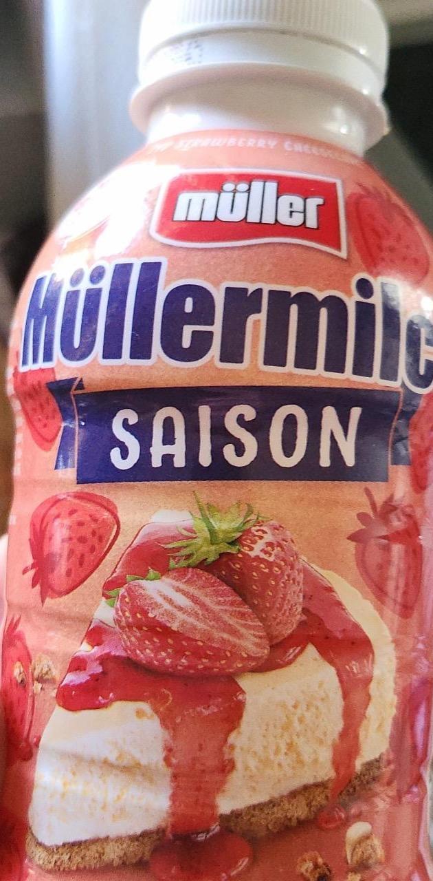 Zdjęcia - Müllermilch Saison truskawka Müller