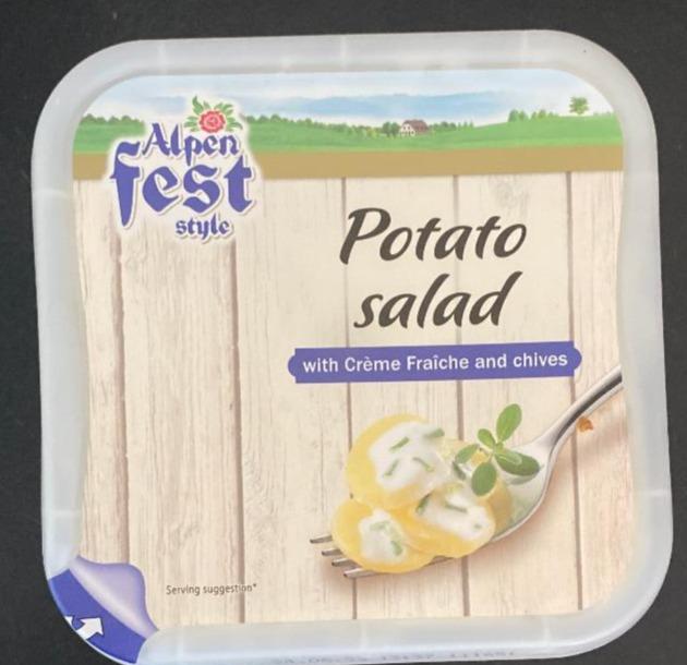 Zdjęcia - Potato Salad with Crème Fraîche and chives Alpen fest style