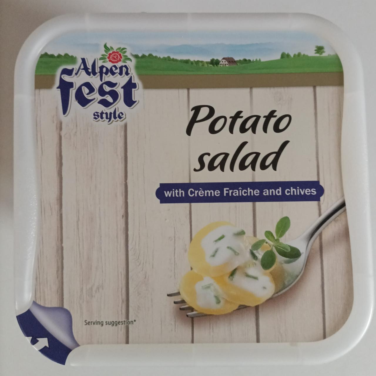 Zdjęcia - Potato Salad with Crème Fraîche and chives Alpen fest style