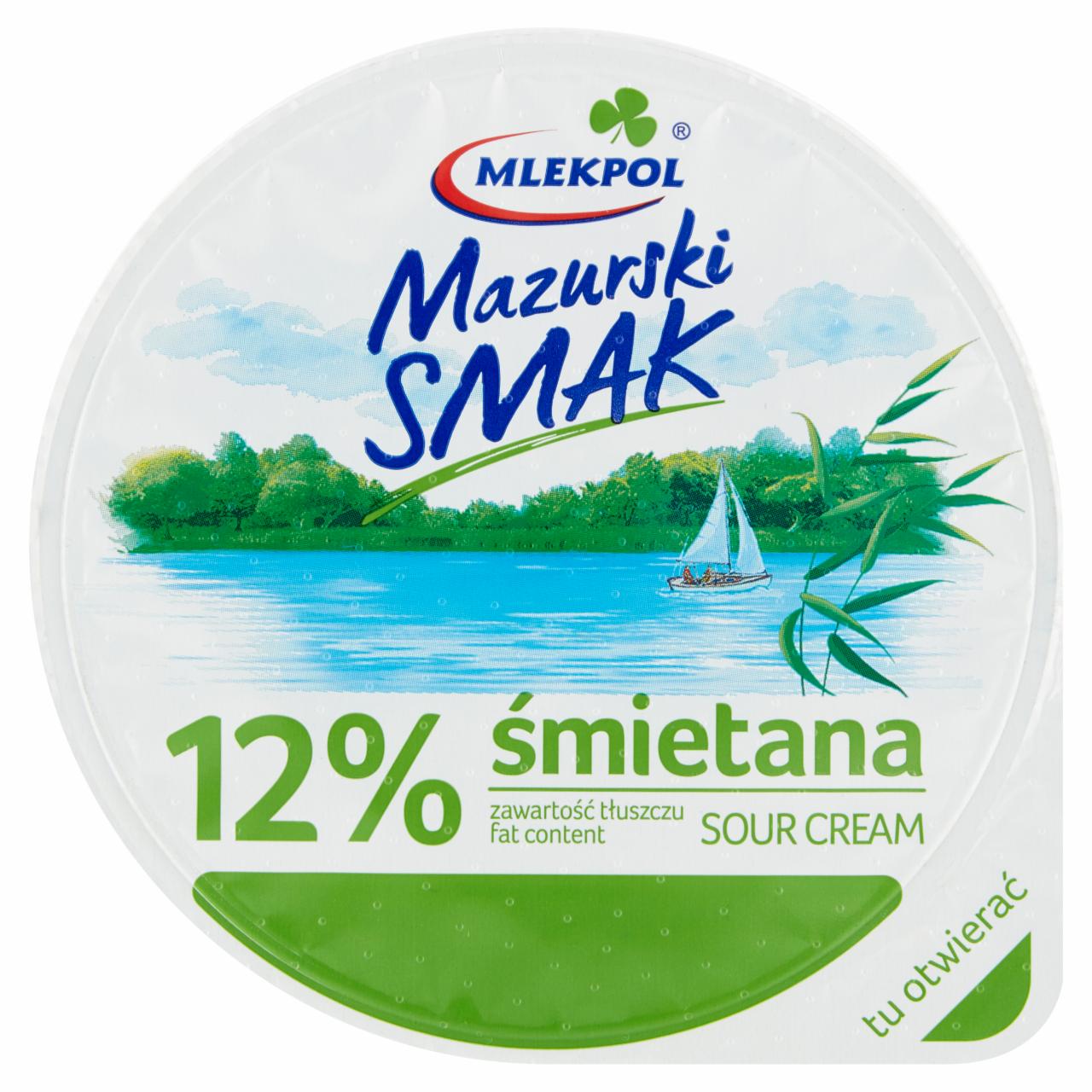 Zdjęcia - Mlekpol Mazurski Smak Śmietana 12 % 200 g