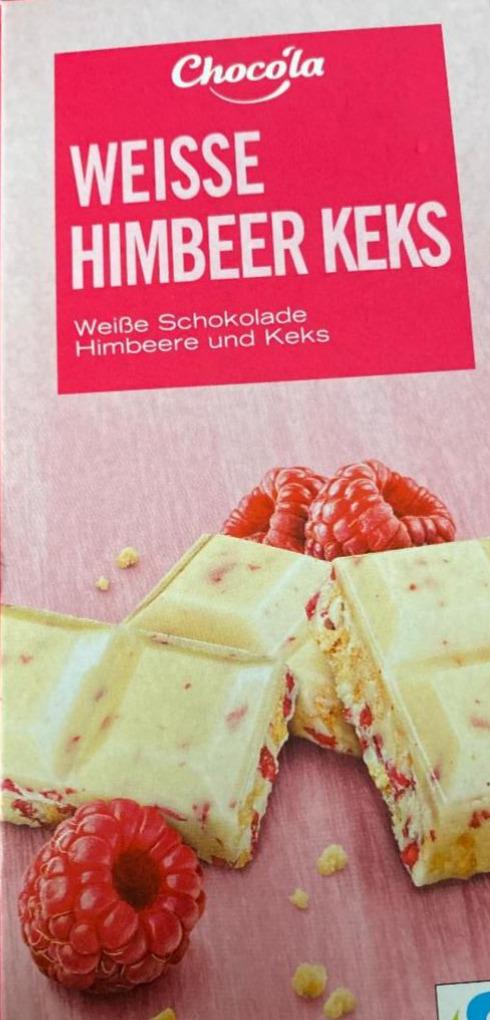 Weisse Himbeer Keks Chocola - kalorie, kJ i wartości odżywcze | Dine4Fit.pl