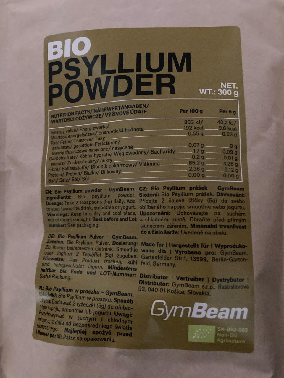 Zdjęcia - Bio Psyllium GymBeam