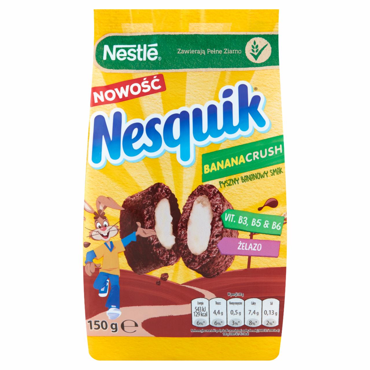 Zdjęcia - Nestlé Nesquik BananaCrush Płatki śniadaniowe 150 g