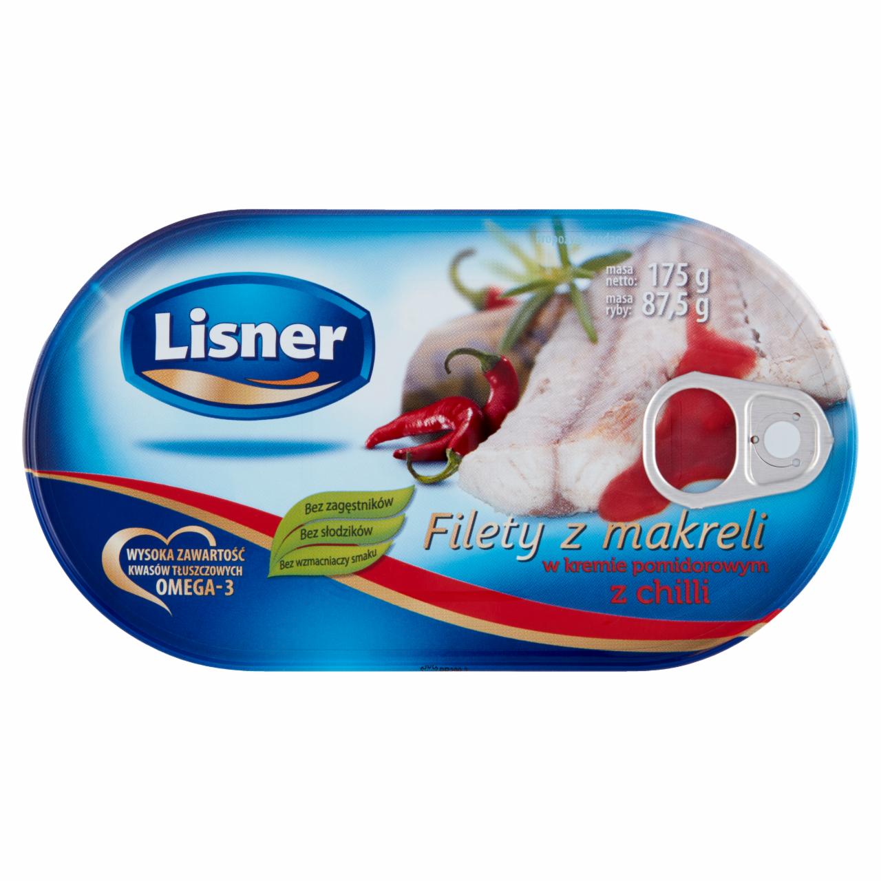 Zdjęcia - Lisner Filety z makreli w kremie pomidorowym z chilli 175 g