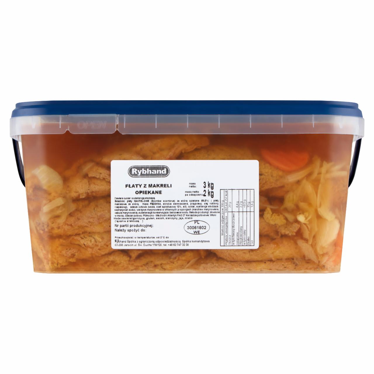 Zdjęcia - Rybhand Płaty z makreli opiekane 3 kg