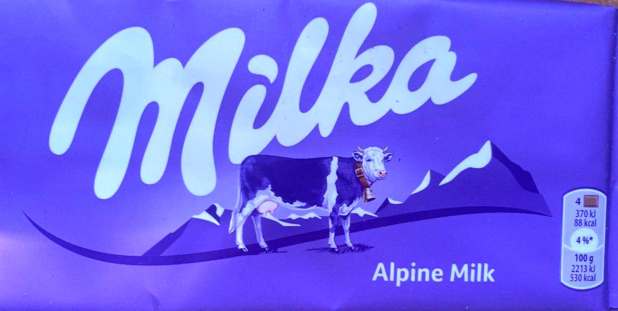 Zdjęcia - Czekolada mleczna z mleka alpejskiego Milka