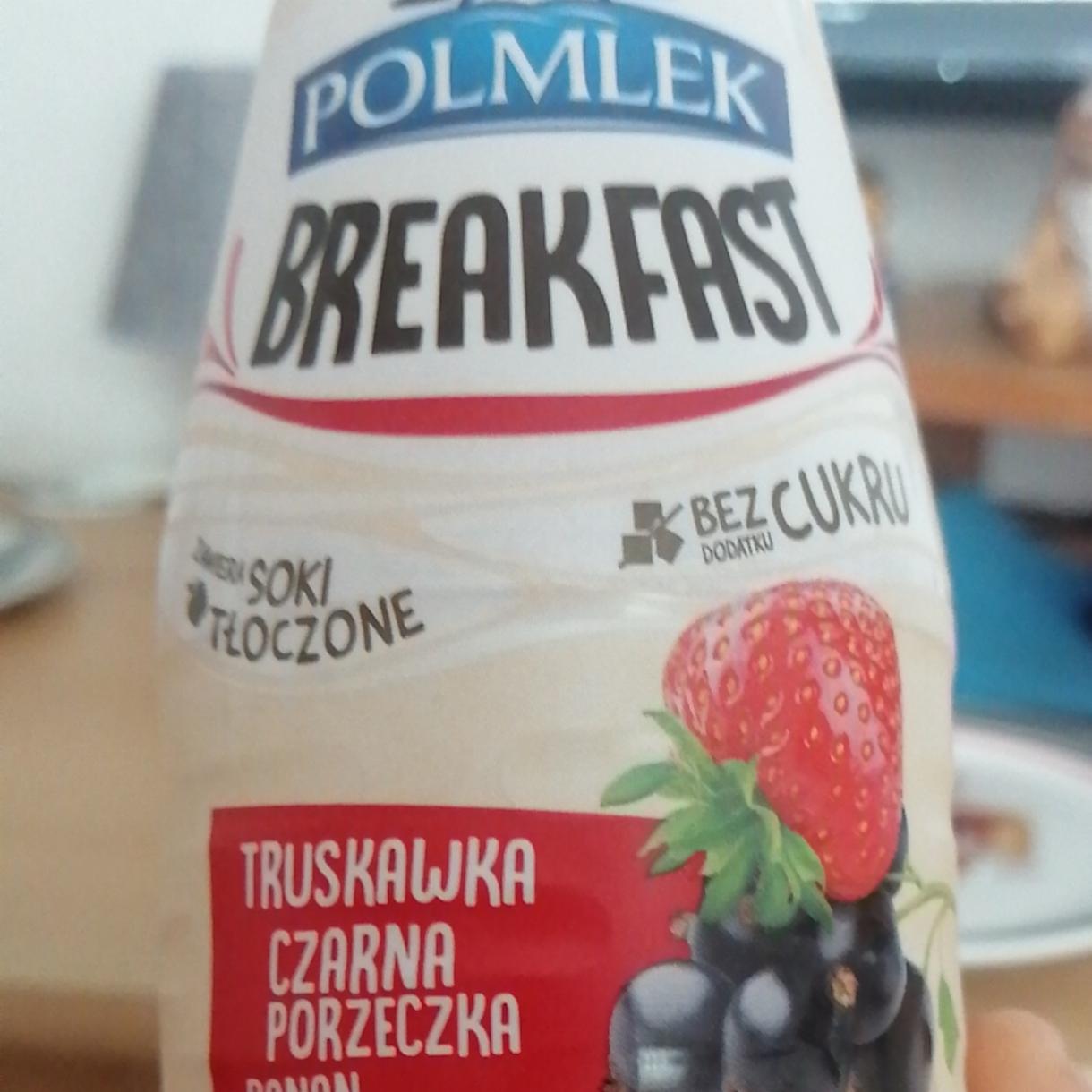 Zdjęcia - Polmlek Breakfast truskawka czarna porzeczka