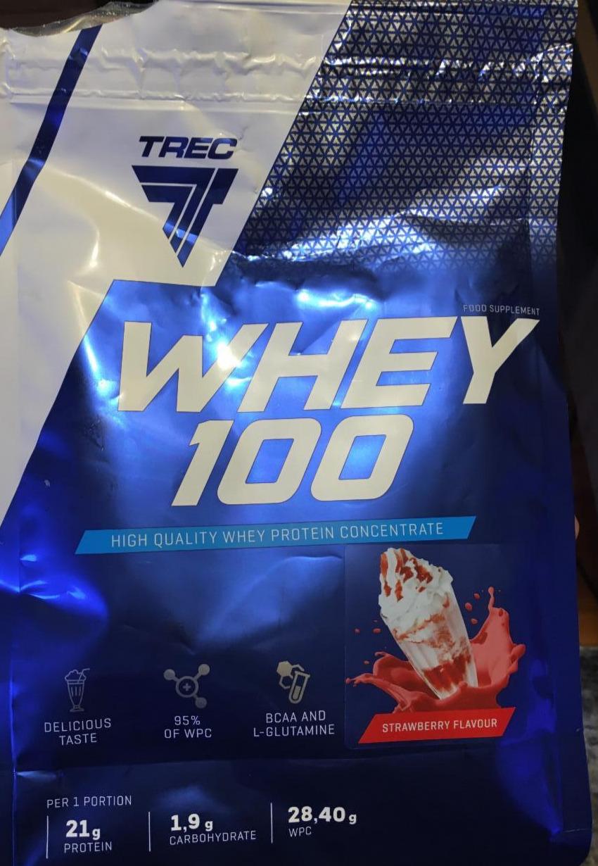 Zdjęcia - whey100 truskawka Trec