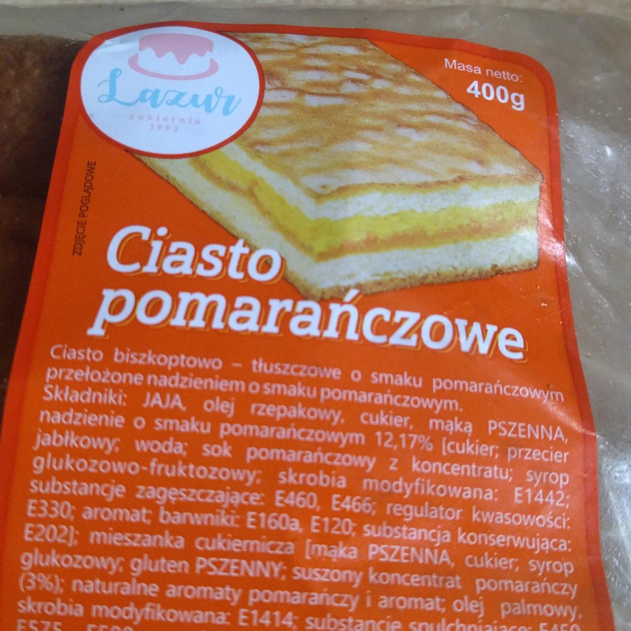 Zdjęcia - Ciasto pomarańczowe Lazur