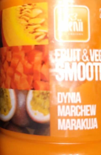 Zdjęcia - SMOOTHIE DYNIA MARCHEW MARAKUJA FRUIT AND VEGE MENII